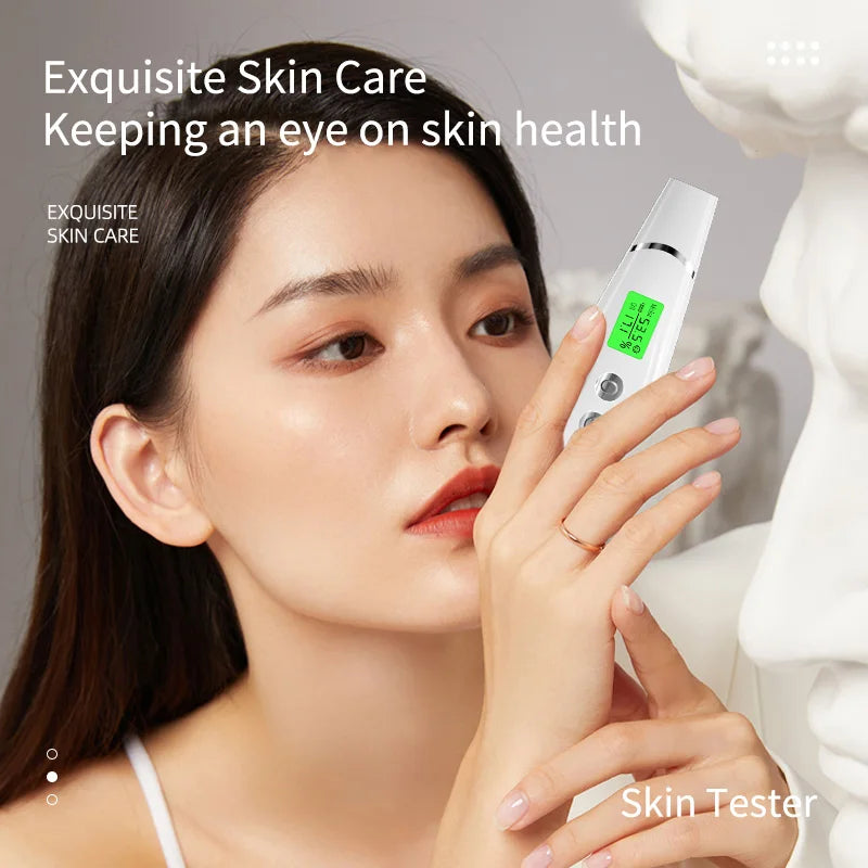 Skin Oil & Moisture Tester with LED Display with Type-C Charging Cable