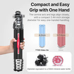 Carbon Fiber Travel Tripod with Quick Release & Leveling Bowl