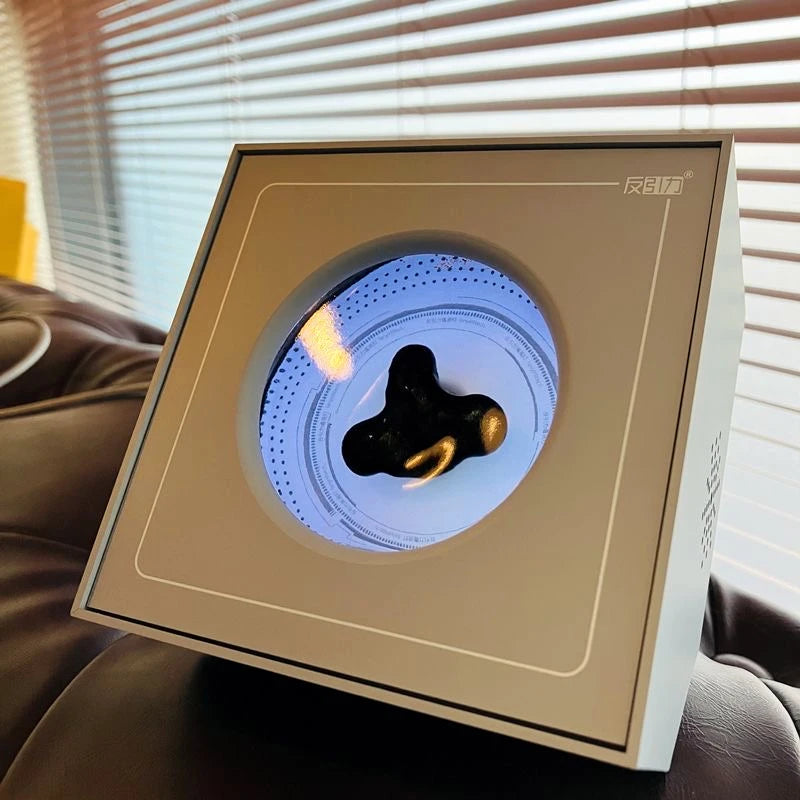 Portable Sound-Responsive Ferrofluid Lamp Colour Changing Magnetic Liquid Light for Desk or Bedroom