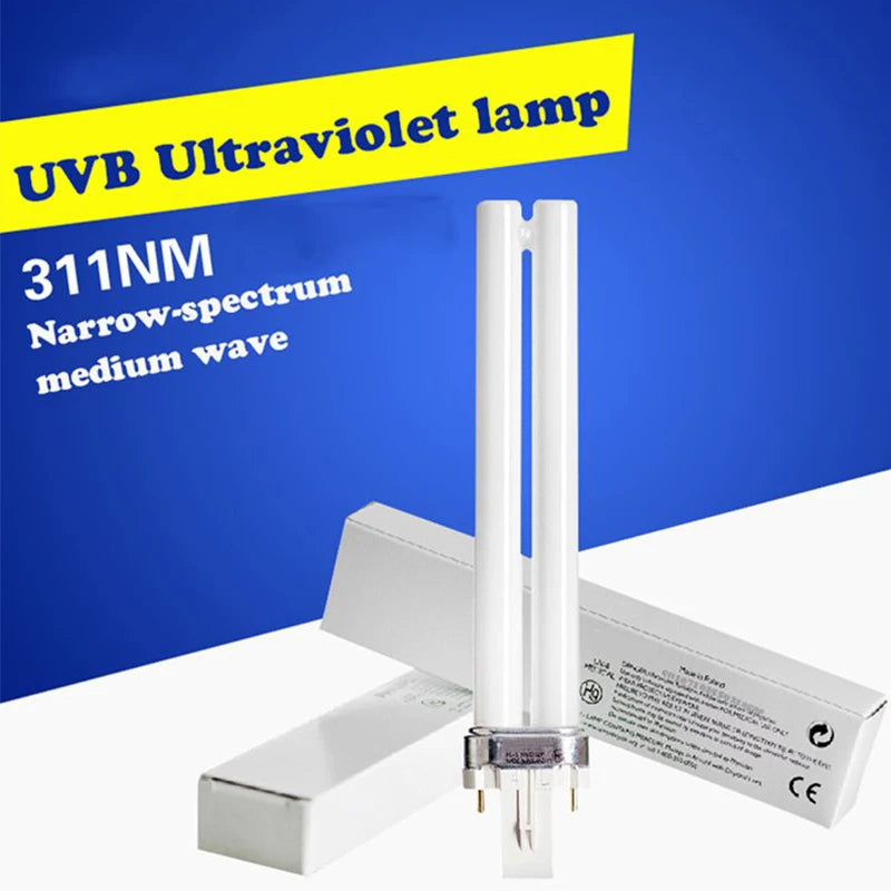 Rechargeable UVB 311nm Skin Treatment Lamp Home Light Therapy for Psoriasis AU Plug