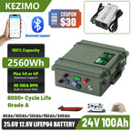 12V 100Ah LiFePO4 Battery with Bluetooth and USB Output