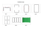 2.4x4m Collapsible Black Chroma Key Backdrop