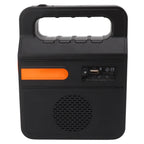 Portable 6000mAh Solar Power Bank with LED Headlight & 3 Bulbs