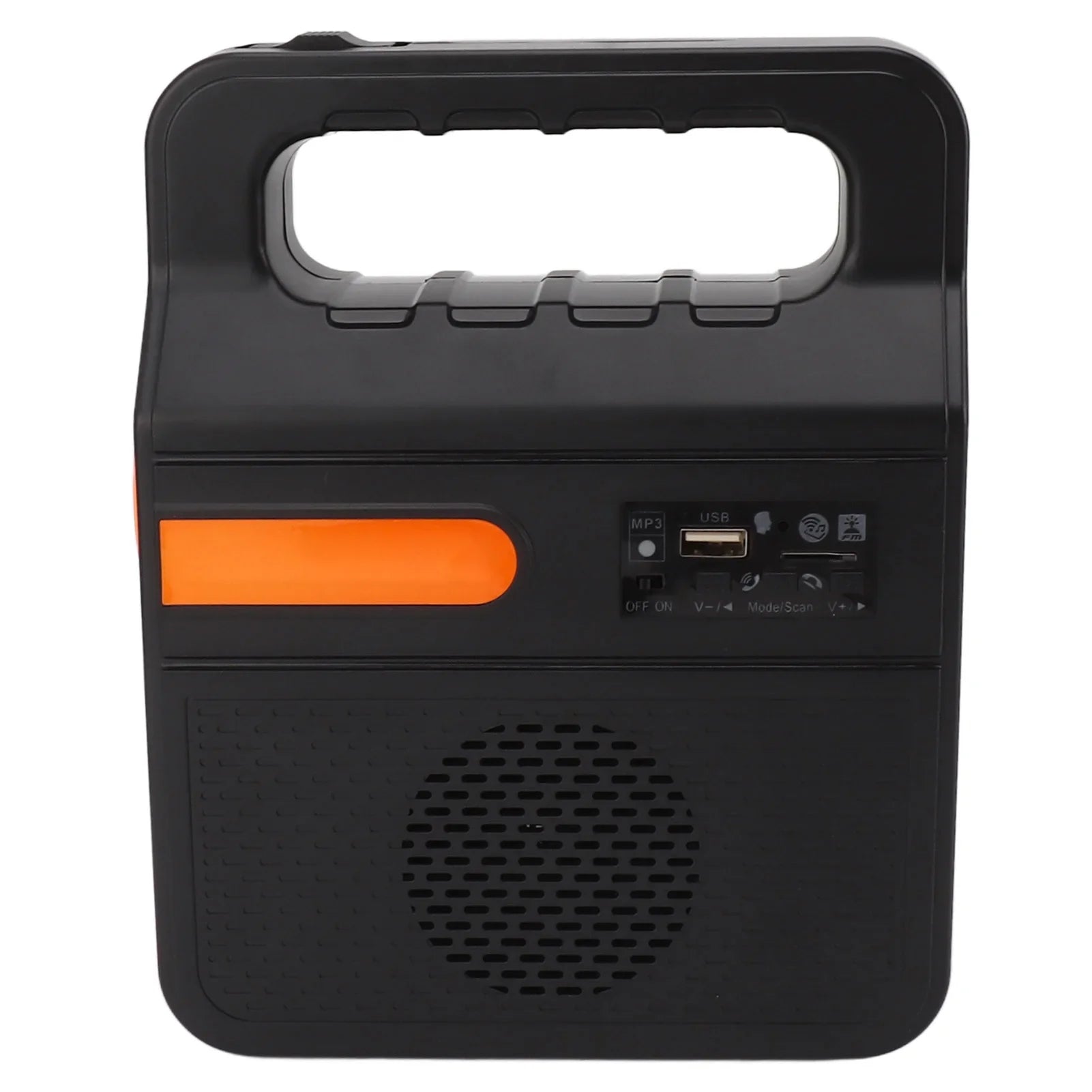 Portable 6000mAh Solar Power Bank with LED Headlight & 3 Bulbs