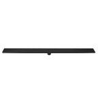 1200mm Black Stainless Steel Shower Drain with Center Outlet