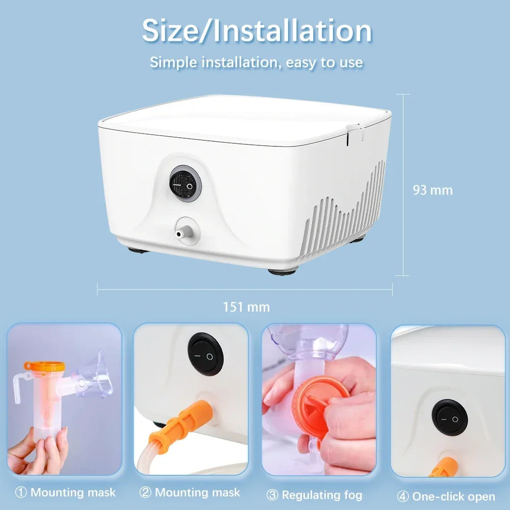 Quiet Rechargeable Nebulizer for Home and Travel Use