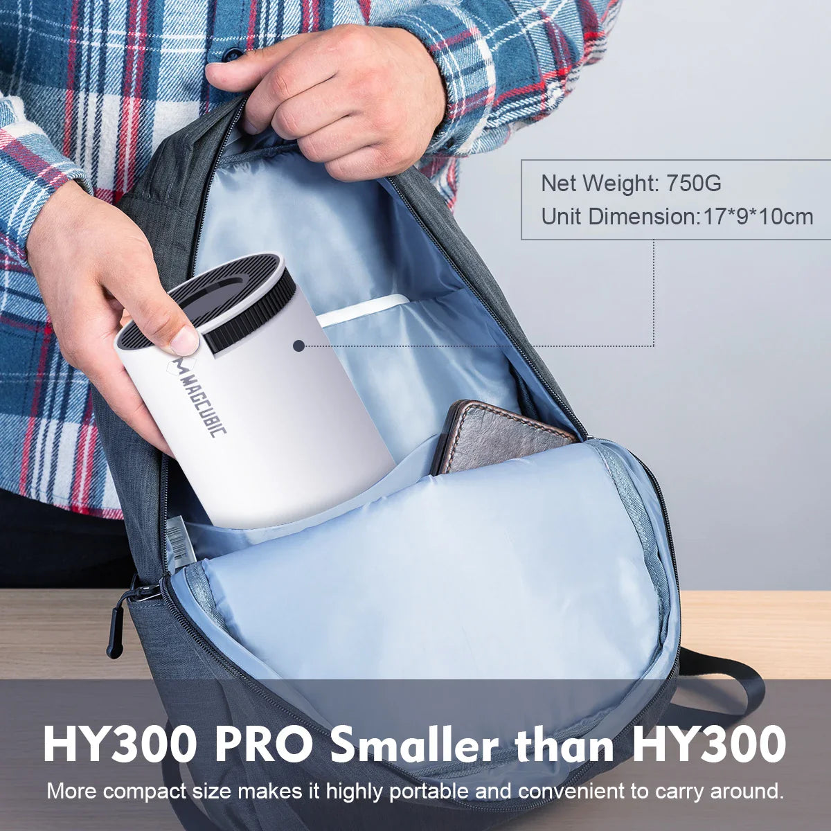 Portable 4K Home Projector with Auto Focus & Android 11