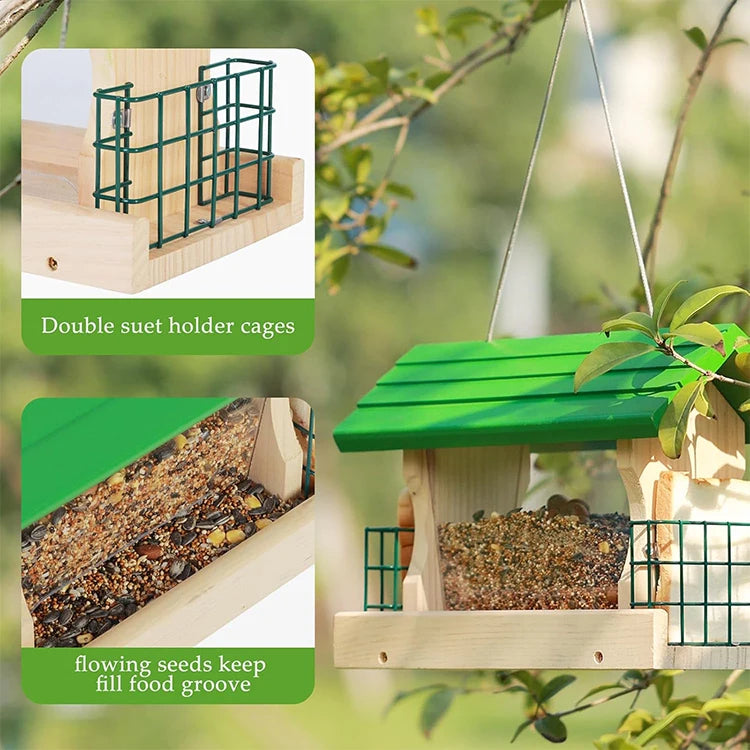 Durable Hanging Bird Feeder for Indoor or Outdoor Use Easy-Clean Stylish