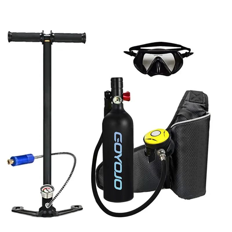 1L Oxygen Tank for Short Diving & Snorkeling Sessions