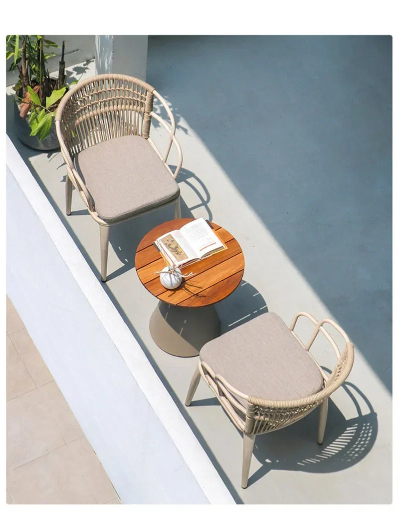 Creative Small Round Coffee Table Indoor Outdoor Use