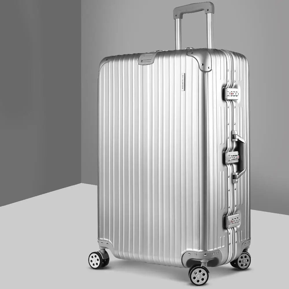 Lightweight 28" Aluminium Luggage Set – TSA Secure Travel Suitcases with Spinner Wheels
