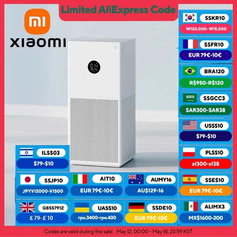 Smart Home Air Purifier with Formaldehyde & PM2.5 Removal