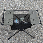 Portable Foldable Camping Table Lightweight Aluminum Alloy Outdoor Picnic & Fishing Table