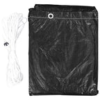 2x PE Outdoor Swing Covers – Weather-Resistant with Roll-Up Front & Fastening Rope