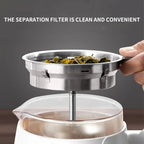 1.8L Electric Glass Tea Pot with Temperature Control and Fast Heating