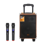 Portable 8" Bluetooth Outdoor Speaker with Mic & USB Playback Black