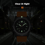 Solar Powered Outdoor Digital Watch with Altimeter Waterproof 50M, Luminous Display (Black)