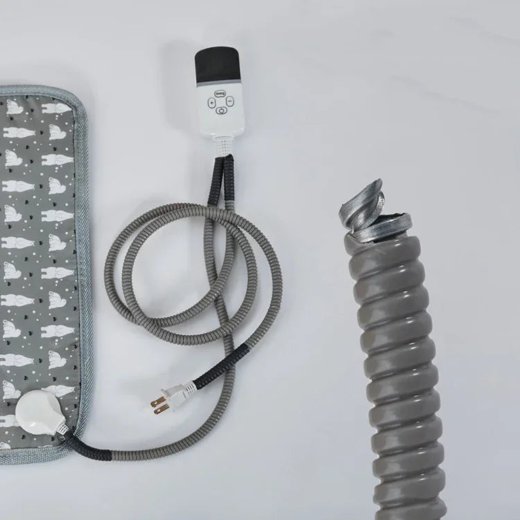 Cordless Gray Pet Heating Mat – Warm Waterproof Pad 45x45cm