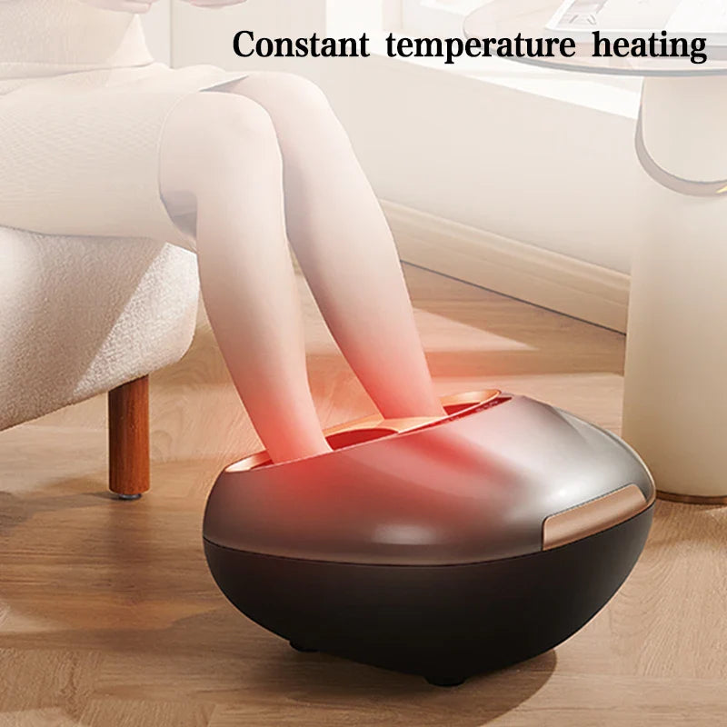 Electric Foot and Ankle Massager with Heating and Timer Grey