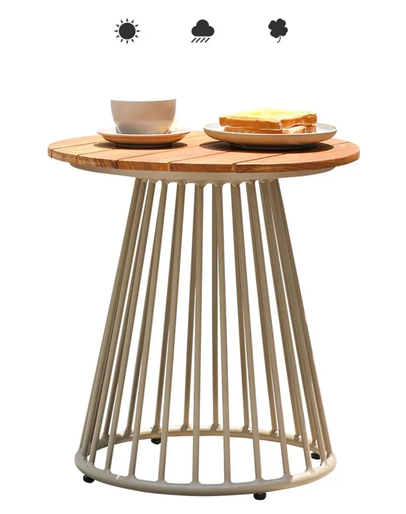Creative Small Round Coffee Table Indoor Outdoor Use