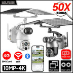 Dual Lens 10MP Outdoor Solar PTZ Camera