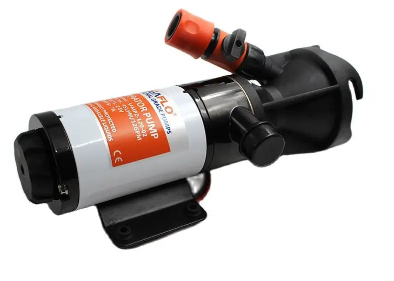 12GPM RV Toilet Pump, Quick-Connect Waste Disposal Unit