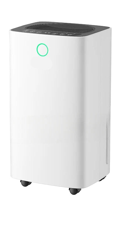 Portable Home Dehumidifier for Bedroom and Basement Quiet Operation 80W White