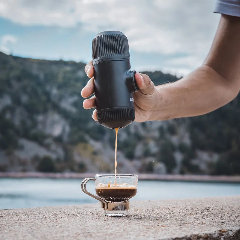 Portable Espresso Machine with 18 Bar Pressure – Nanopresso Handheld Coffee Maker for Travel & Camping