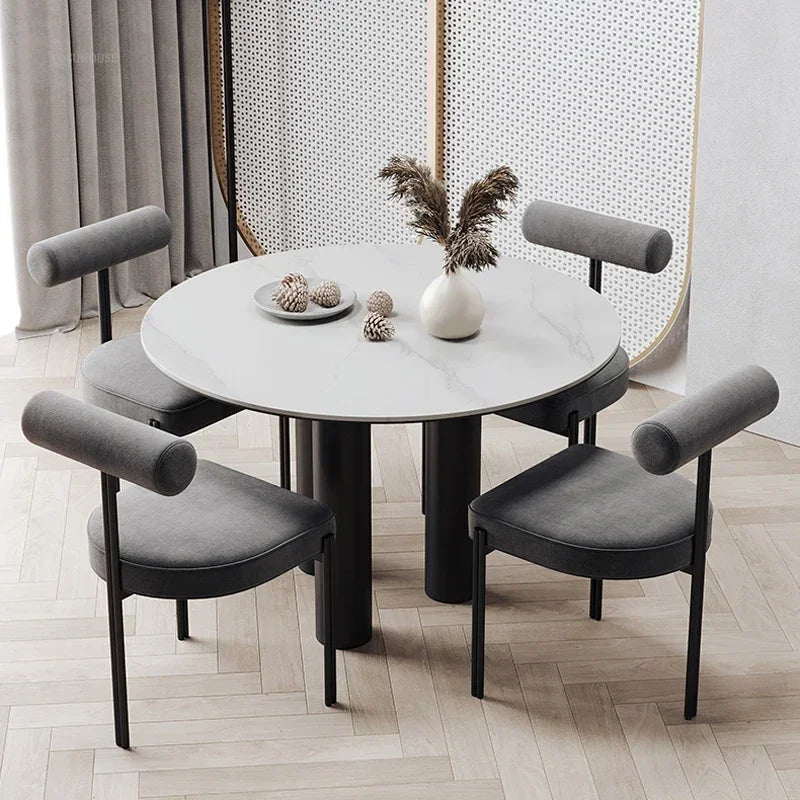 Green Leisure Dining Chair with Backrest Ideal for Home Use
