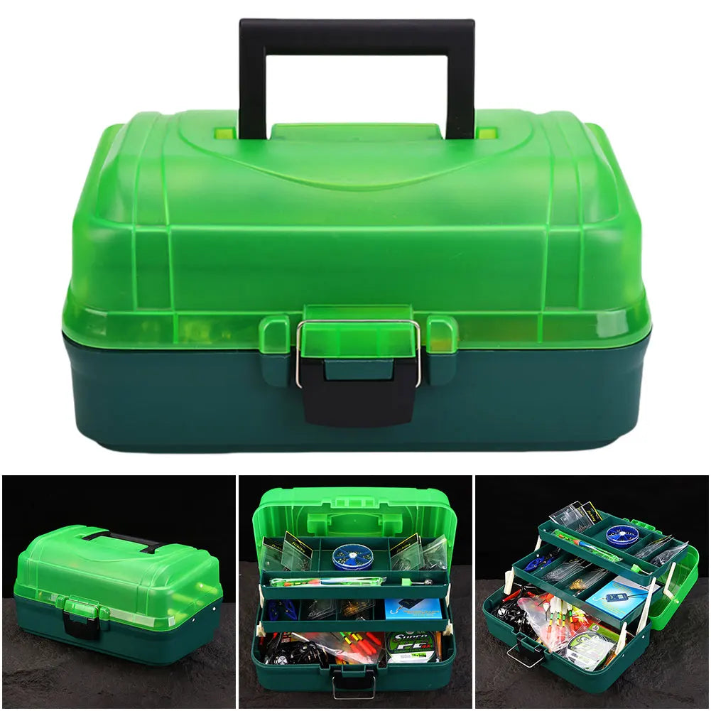 Outdoor Fishing Gear Set with Box and 134 Pieces
