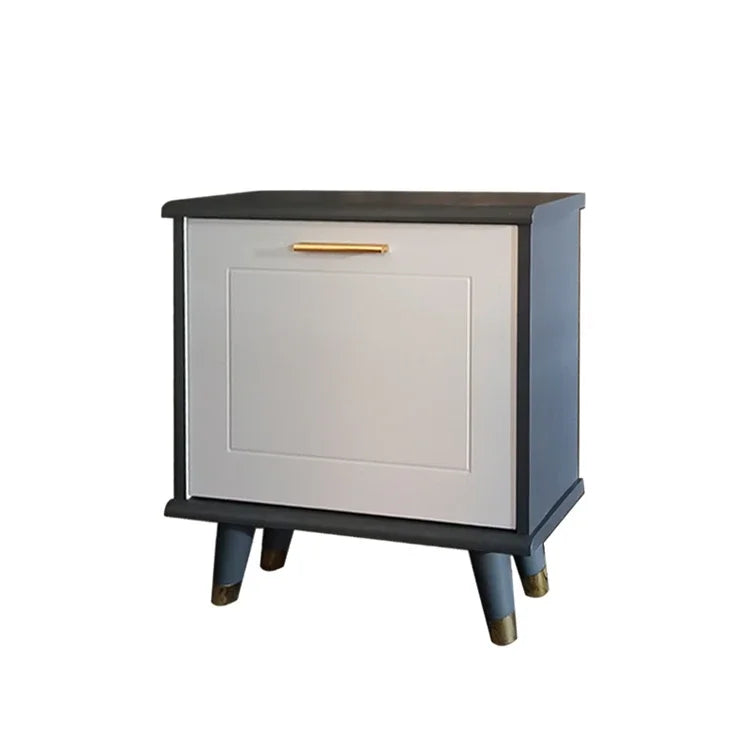 Designer Shoe Storage Cabinet Compact Modern Shelf with 1 Drawer for Home Organization