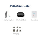 Invisible 10-Channel Hearing Aids – App-Controlled, SF101-Graphite-Pair