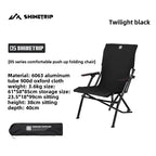 Lightweight Adjustable Outdoor Chair – Relax & Recline black