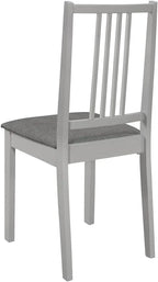 Modern Solid Wood Kitchen & Dining Chairs with Cushions – Set of 4