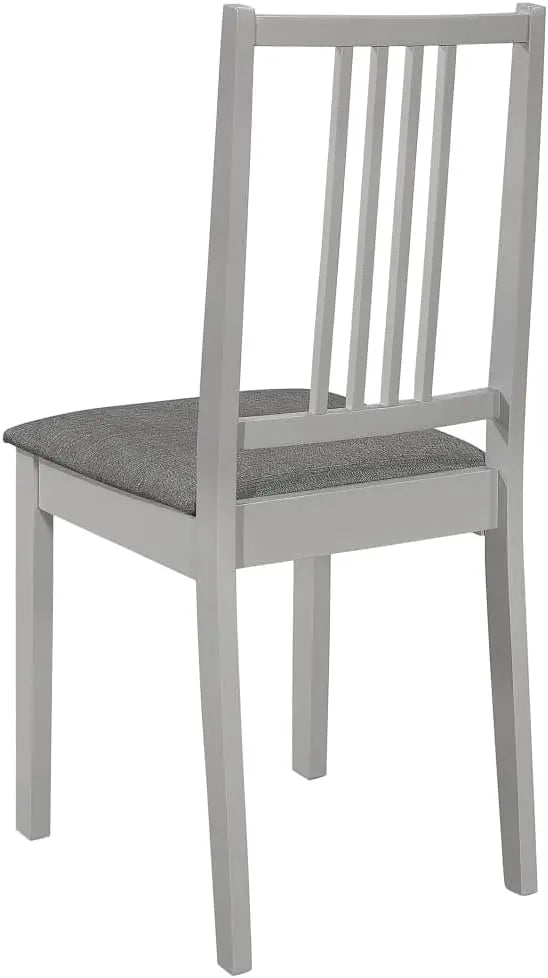 Modern Solid Wood Kitchen & Dining Chairs with Cushions – Set of 4