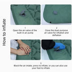 Portable Double Inflatable Camping Mattress Self-Inflating Sleeping Pad for Hiking, Beach & Outdoor Adventures