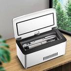 White 13600mAh USB-Powered Mini Medical Fridge Quiet Portable Cooler for Insulin & Pills