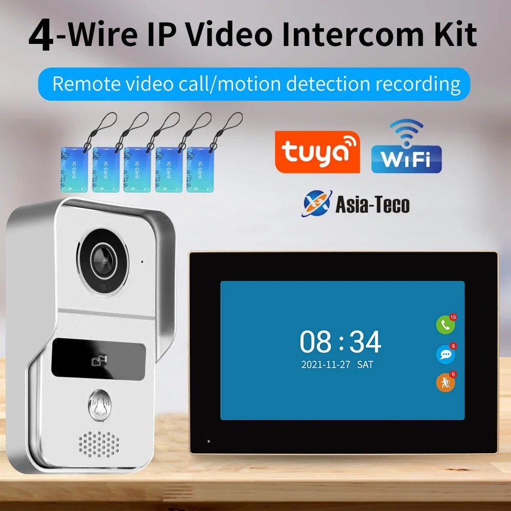 Smart Home Intercom System with RFID and Dual Monitors