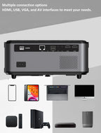 Portable Full HD Home Cinema Projector – Black AU