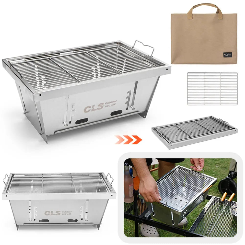 Compact Outdoor BBQ Stove for Camping and Picnics