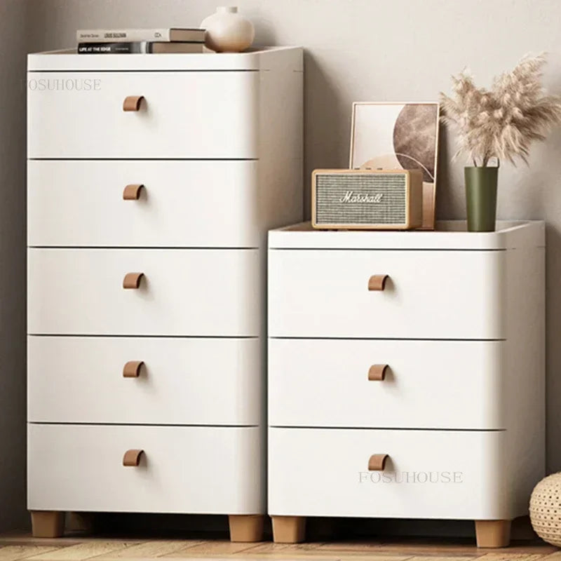 Space-Saving Plastic Bathroom Cabinet Stylish Storage for Toilet or Entryway