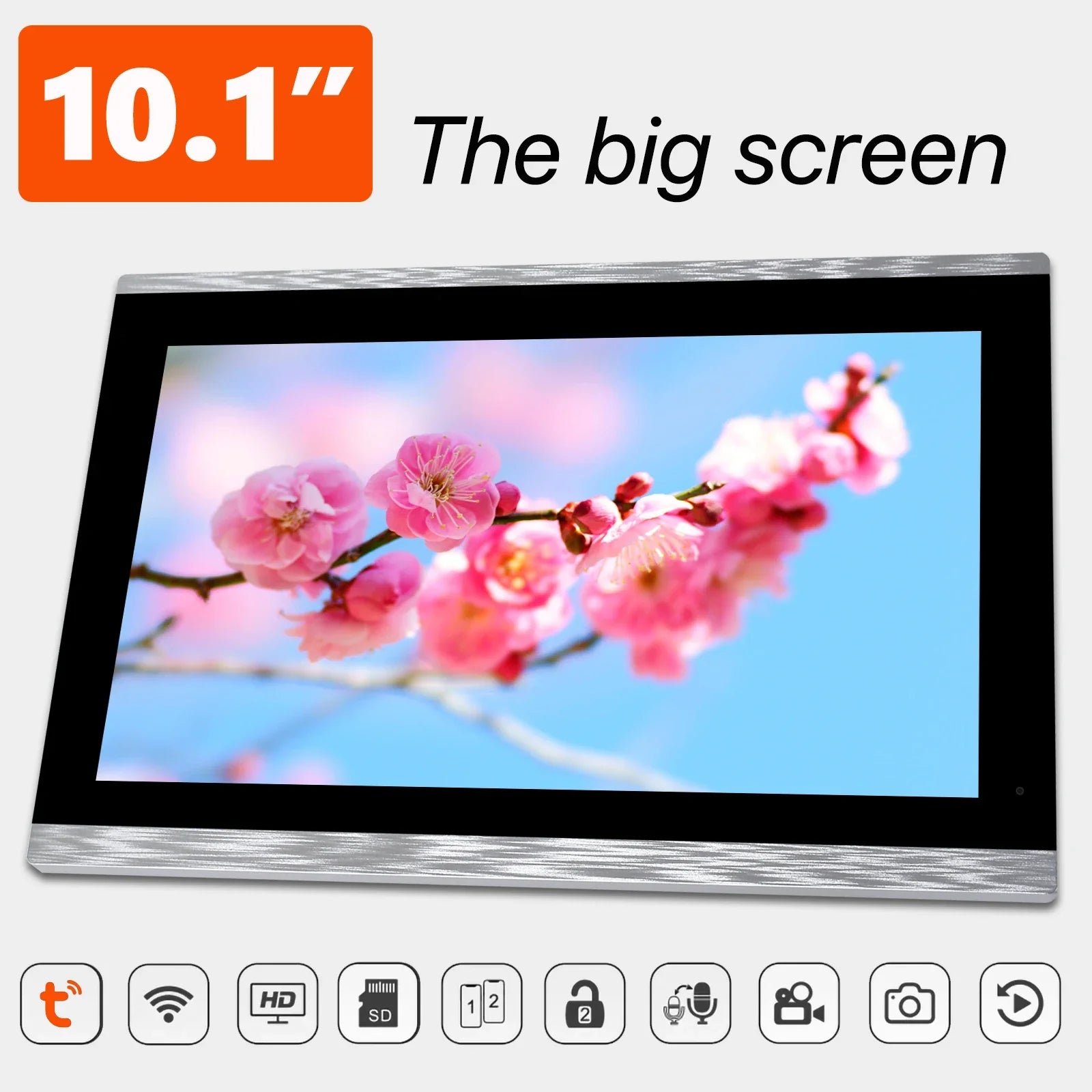 10" Touchscreen WiFi Video Doorbell with 32GB Recording