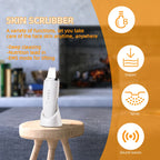 2-in-1 Ultrasonic Skin Exfoliator with Ion Therapy & EMS Lifting – White with Charging Base
