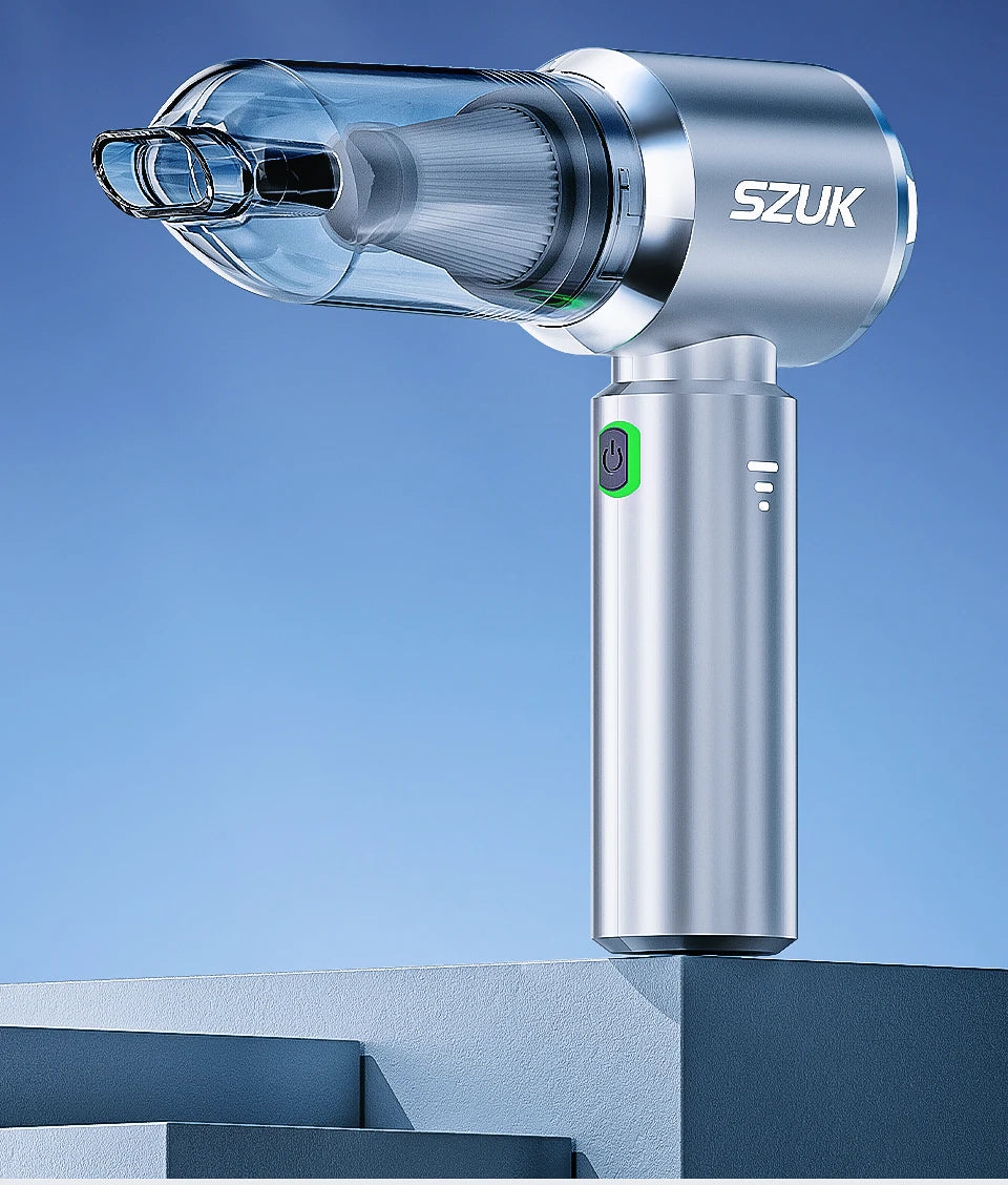 Rechargeable Handheld Vacuum Cleaner Max 180000PA Suction, Quiet, Compact for Home & Car