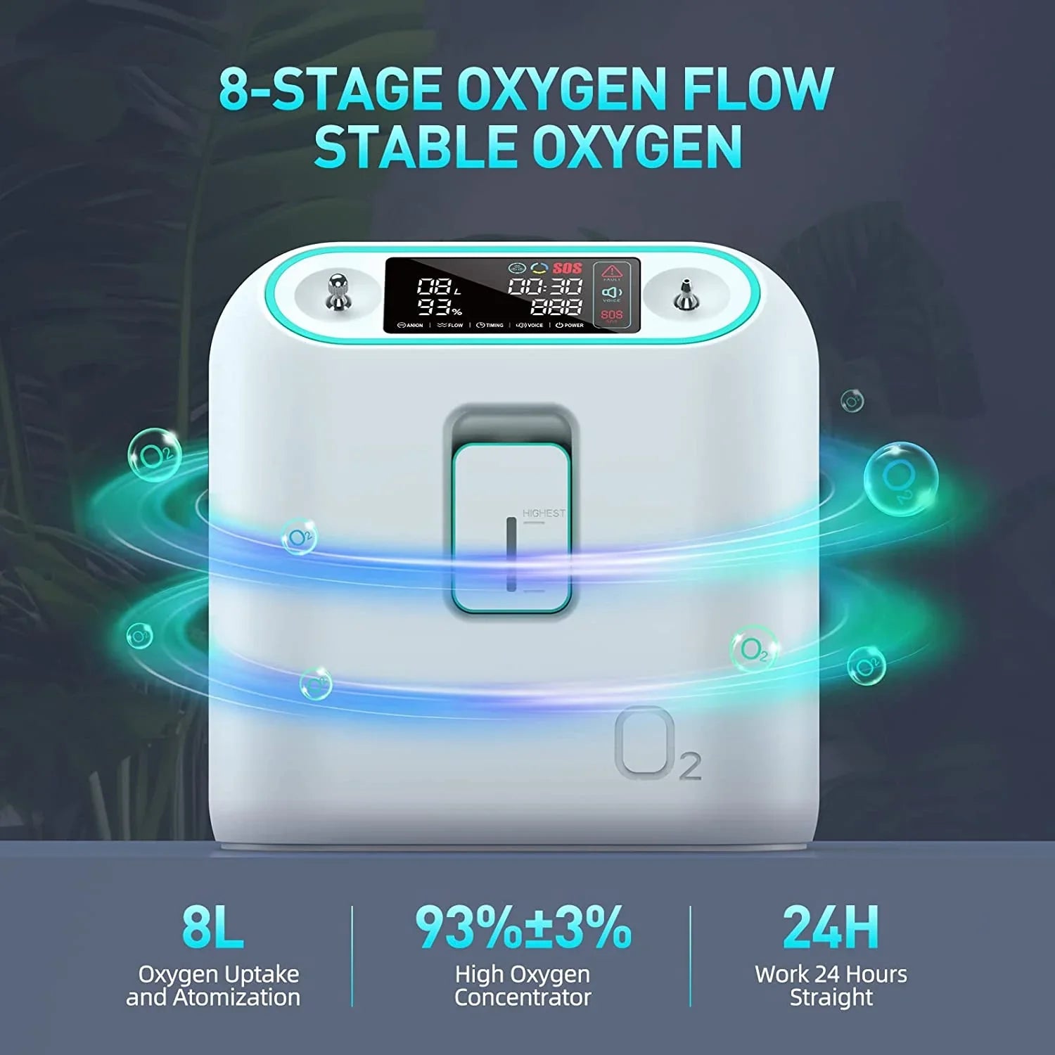 Home Oxygen Machine 96 Percent Purity with AU Plug