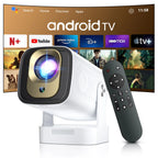 Portable 4K LED Projector with Bluetooth & Android 11