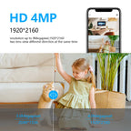 Indoor Security Robot Dog Camera with Voice & Alerts  add 128GB card