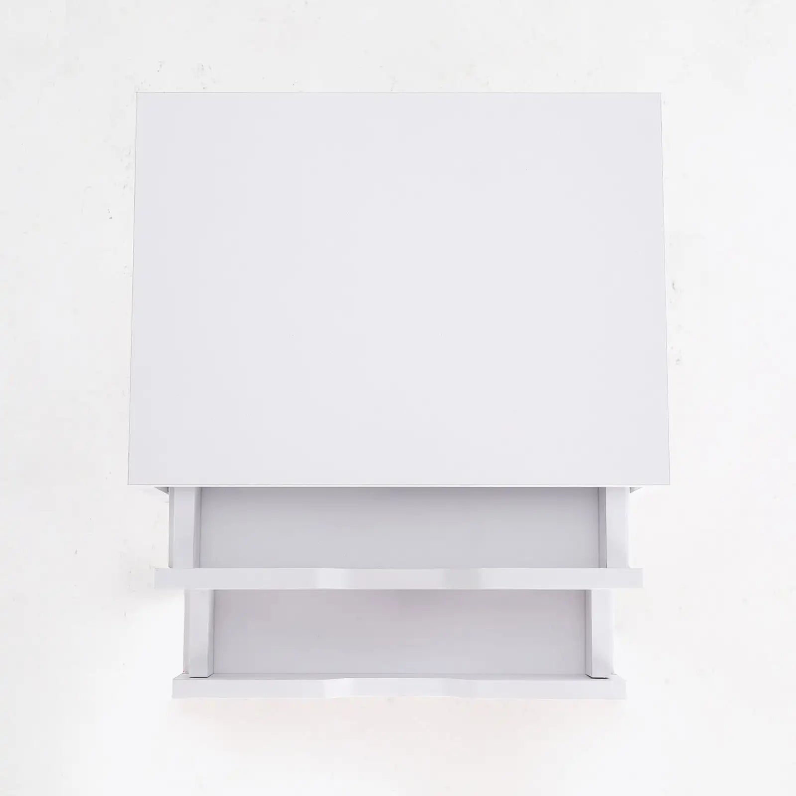 White Bedside Cabinet with 2 Drawers and Pine Legs – Compact Storage for Bedroom or Lounge