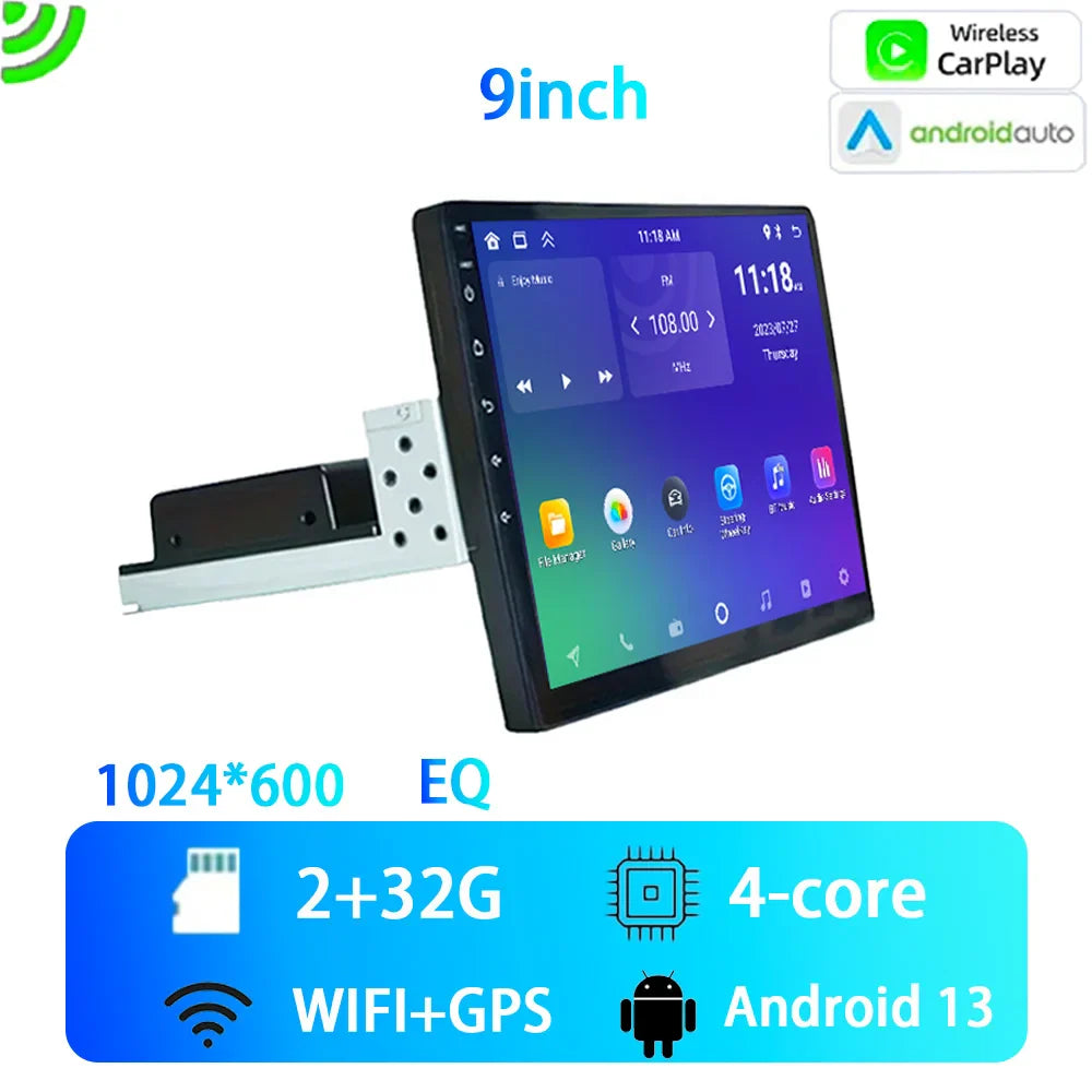 Android 13 Car Radio 10" Touch Display with CarPlay & Reversing Input  9 2 32Gb Carplay
