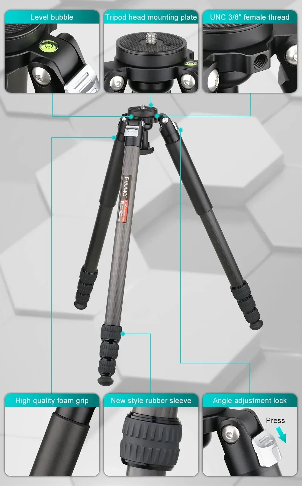 Professional 32.5mm Bowl Tripod for DSLR and Video